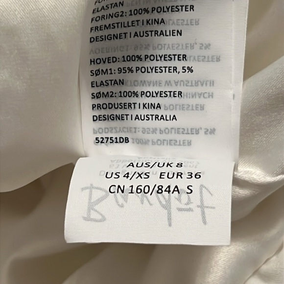 Bardot Piper Mesh Ruffle Hem Minidress Ivory - Picture 16 of 16